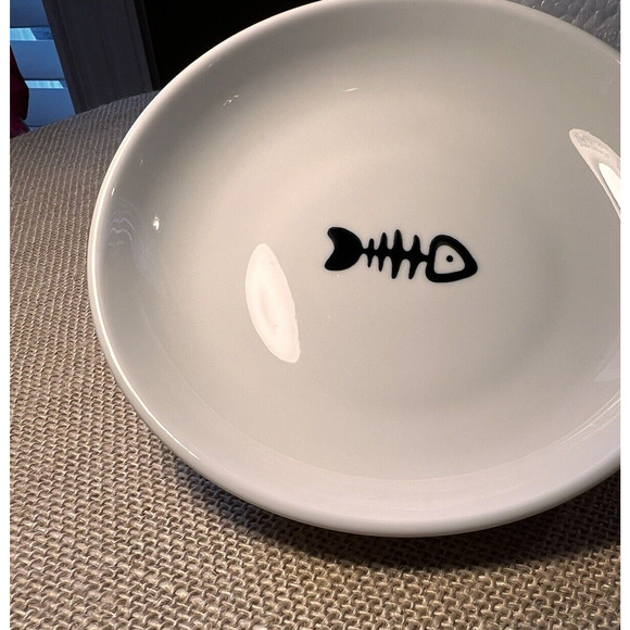 Cat Kitten Pet Food Water Feeding Bowls w/ Rubber Bottoms--Set of 3--Brand New - Picture 2 of 10